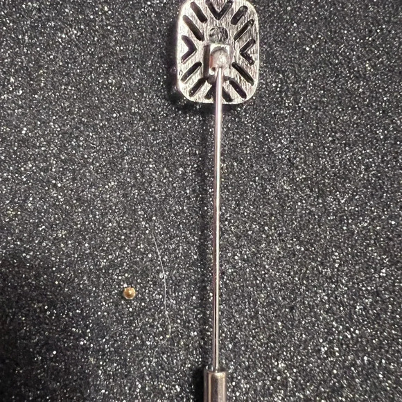 Elegant Silver Stick Pin - Picture 2 of 3